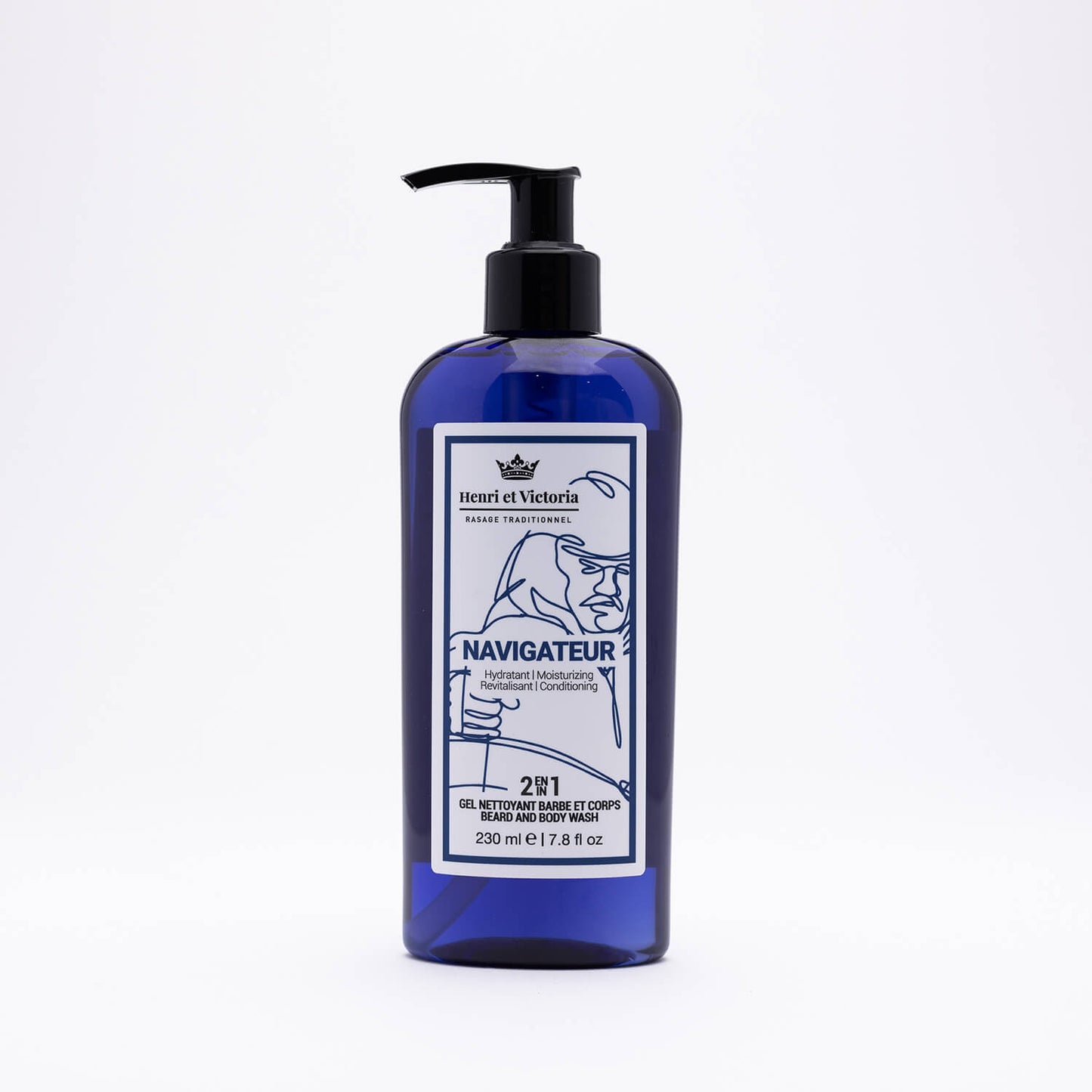 Henri & Victoria - 2 en 1 Gel nettoyant barbe et corps